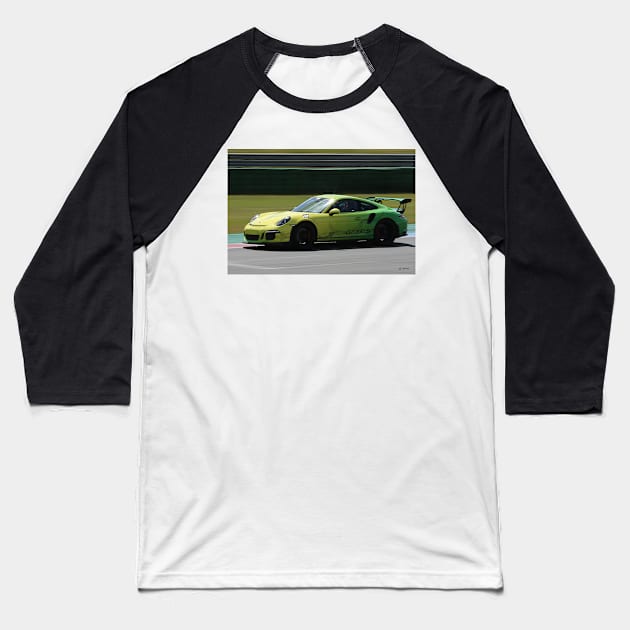 Porsche GT3 RS Baseball T-Shirt by Kraaibeek